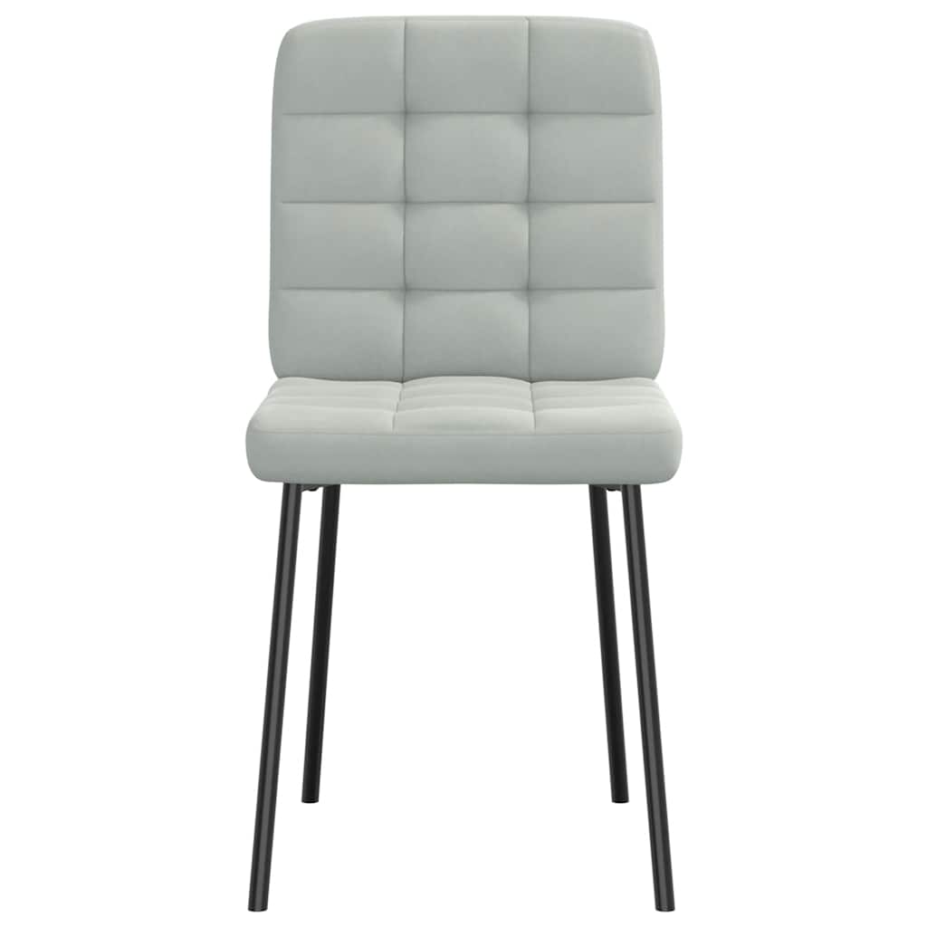 vidaXL Καρέκλες Τραπεζαρίας 6 τεμ. Αν. Γκρι Βελούδινες