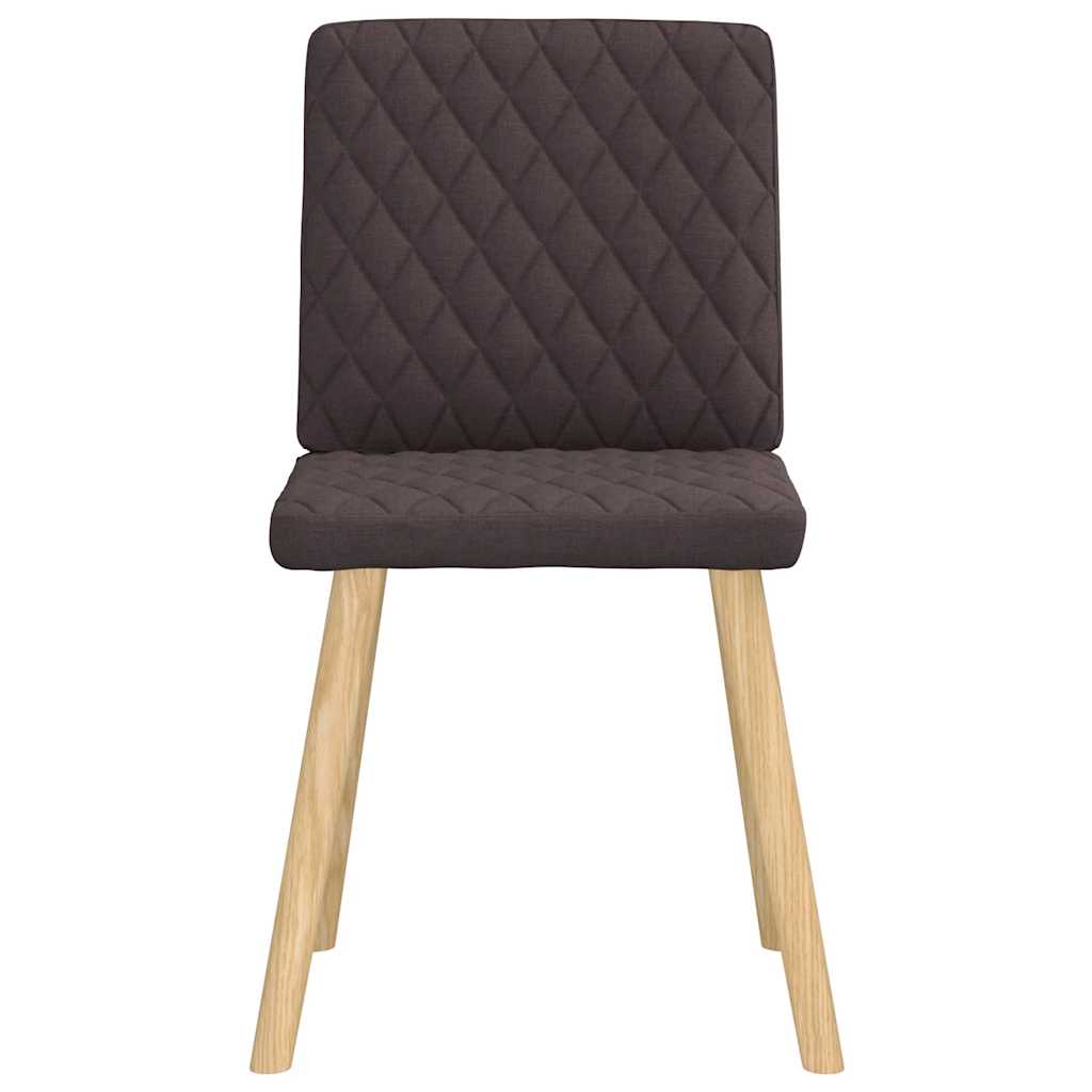 vidaXL Καρέκλες Τραπεζαρίας 6 τεμ. Σκούρο Καφέ Υφασμάτινες