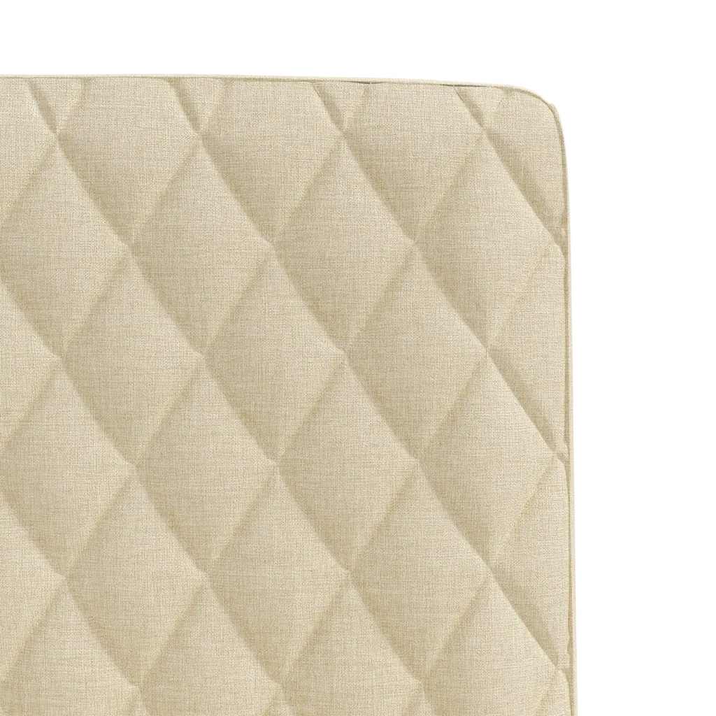 vidaXL Καρέκλες Τραπεζαρίας 6 τεμ. Κρεμ Υφασμάτινες