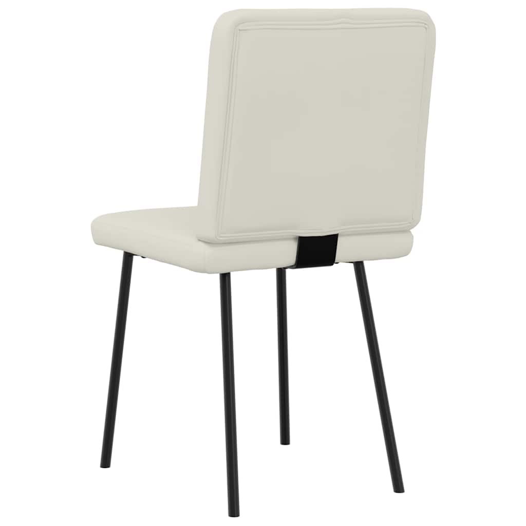 vidaXL Καρέκλες Τραπεζαρίας 6 τεμ. Κρεμ Βελούδινες