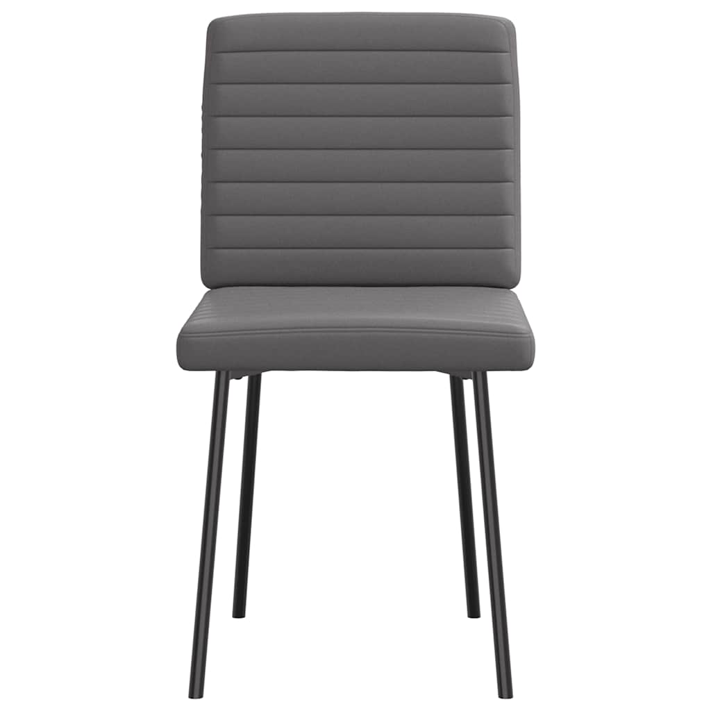 vidaXL Καρέκλες Τραπεζαρίας 6 τεμ. Γκρι από Συνθετικό Δέρμα