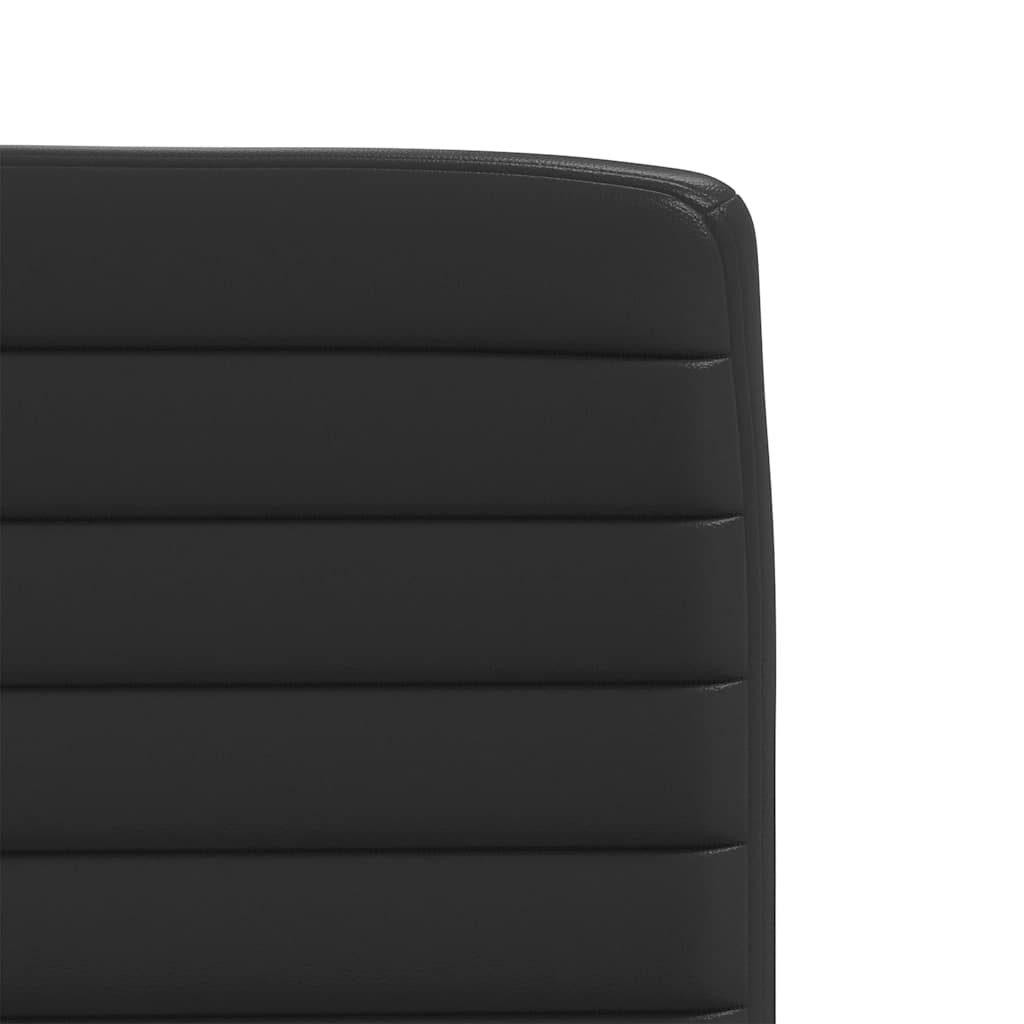 vidaXL Καρέκλες Τραπεζαρίας 6 τεμ. Μαύρες από Συνθετικό Δέρμα