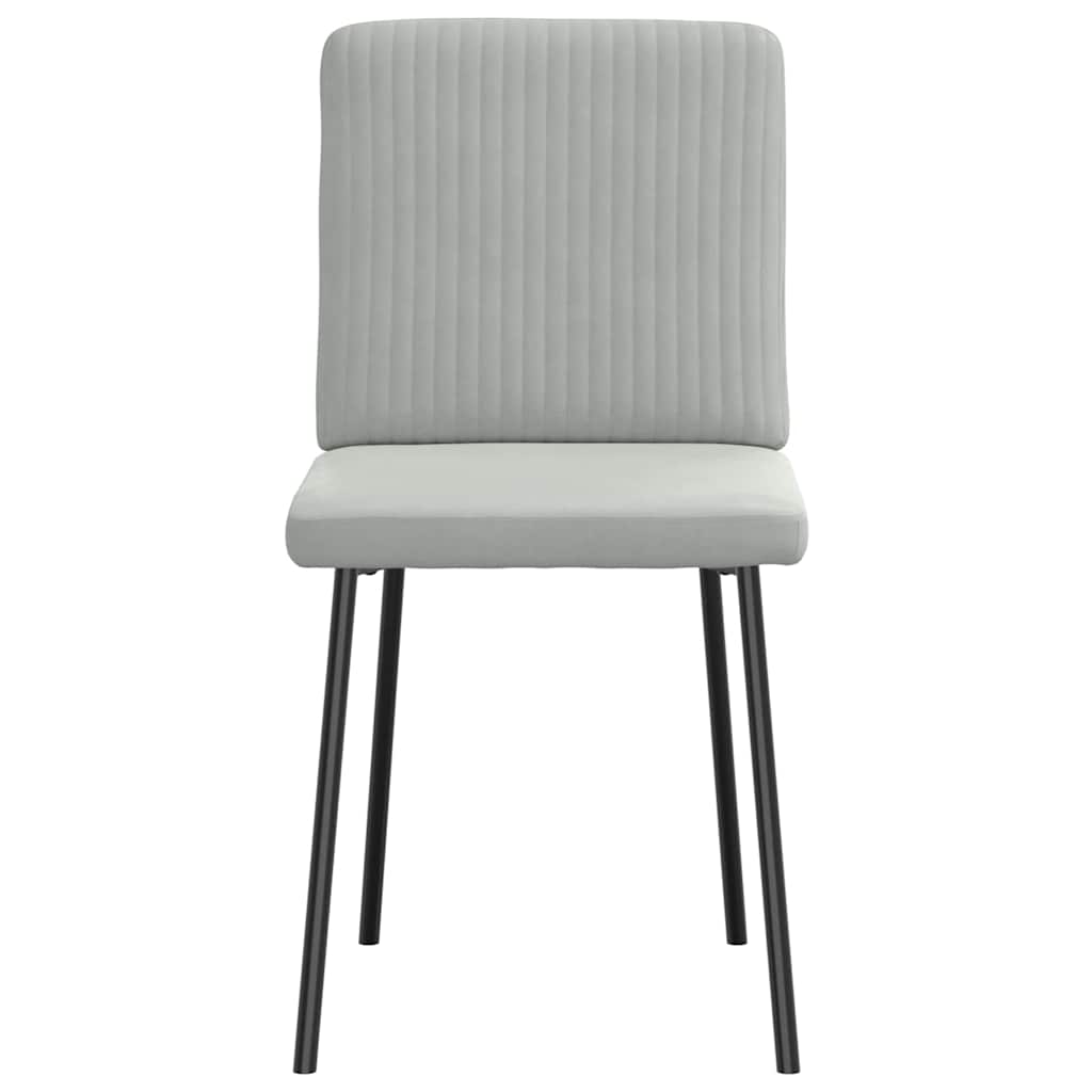 vidaXL Καρέκλες Τραπεζαρίας 6 τεμ. Αν. Γκρι Βελούδινες