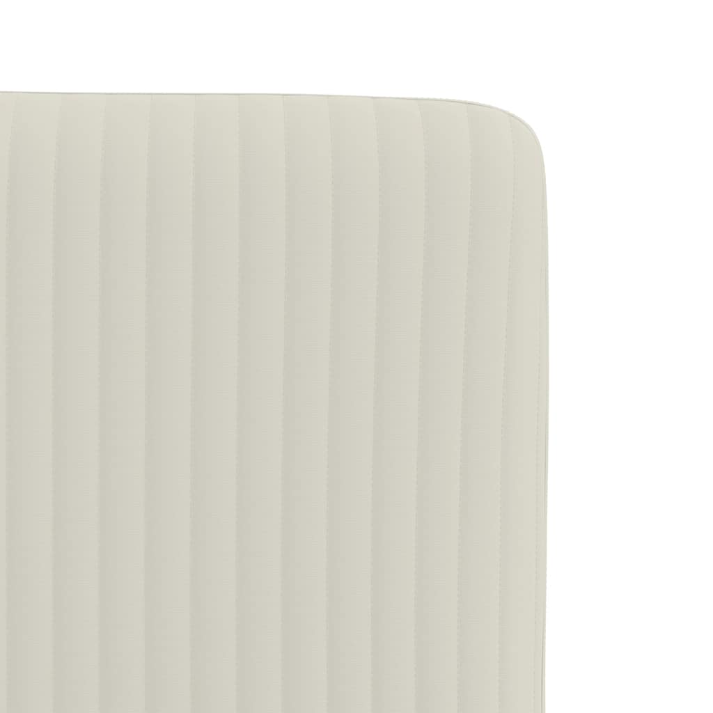 vidaXL Καρέκλες Τραπεζαρίας 6 τεμ. Κρεμ Βελούδινες