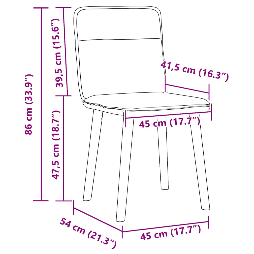 vidaXL Καρέκλες τραπεζαρίας 6 τμχ τζιν μπλε ύφασμα