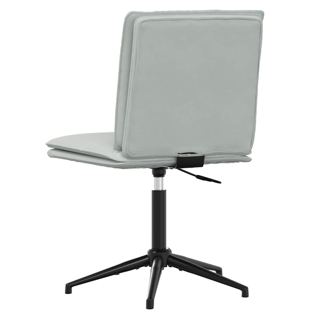 vidaXL Καρέκλες Τραπεζαρίας 4 τεμ. Ανοιχτό Γκρι Βελούδινες