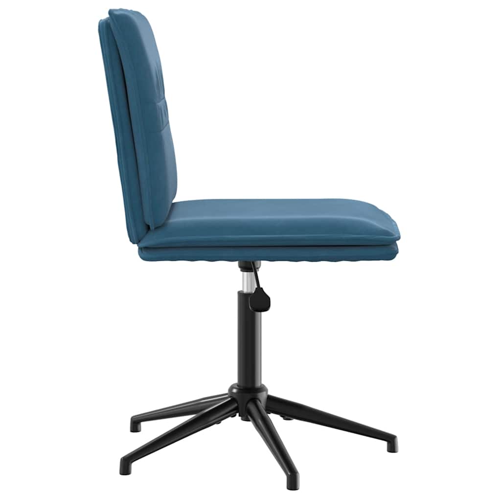 vidaXL Καρέκλες Τραπεζαρίας 4 τεμ. Μπλε Βελούδινες