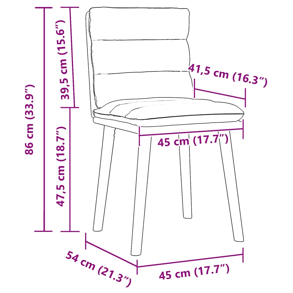 vidaXL Καρέκλες Τραπεζαρίας 6 τεμ. Σκούρο Πράσινο Υφασμάτινες