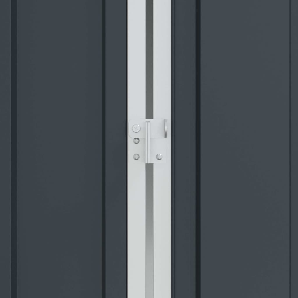 vidaXL Κλουβί Πουλιών με αποθήκευση Ανθρακί 215 x 112 x 141 εκ.