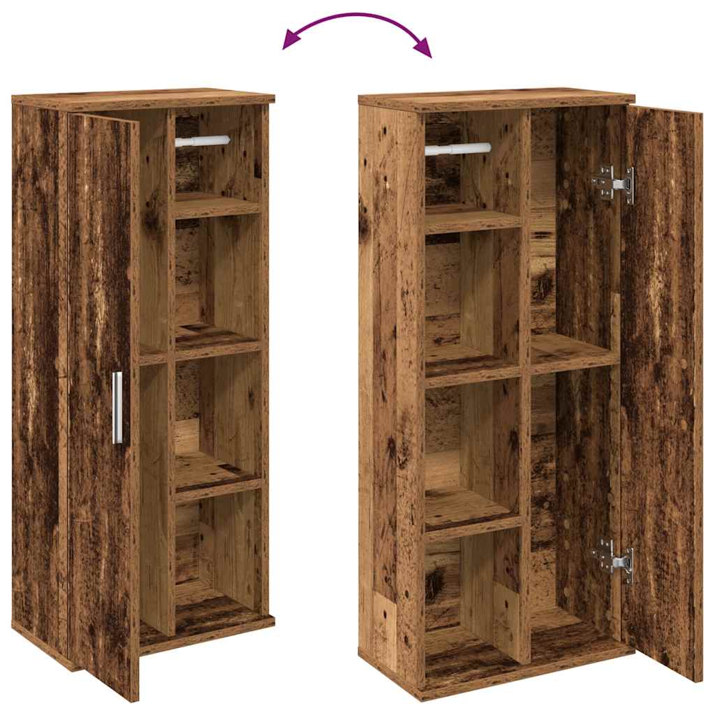 vidaXL Ντουλάπι μπάνιου με θήκη για ρολά 39x22x90 εκ.