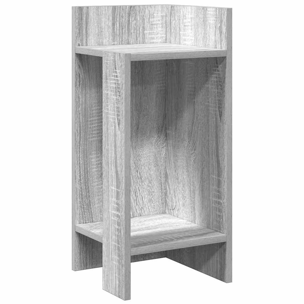 vidaXL Τραπεζάκια 2 τεμ. με ράφι Γκρι Sonoma 25,5x27x60 εκ.