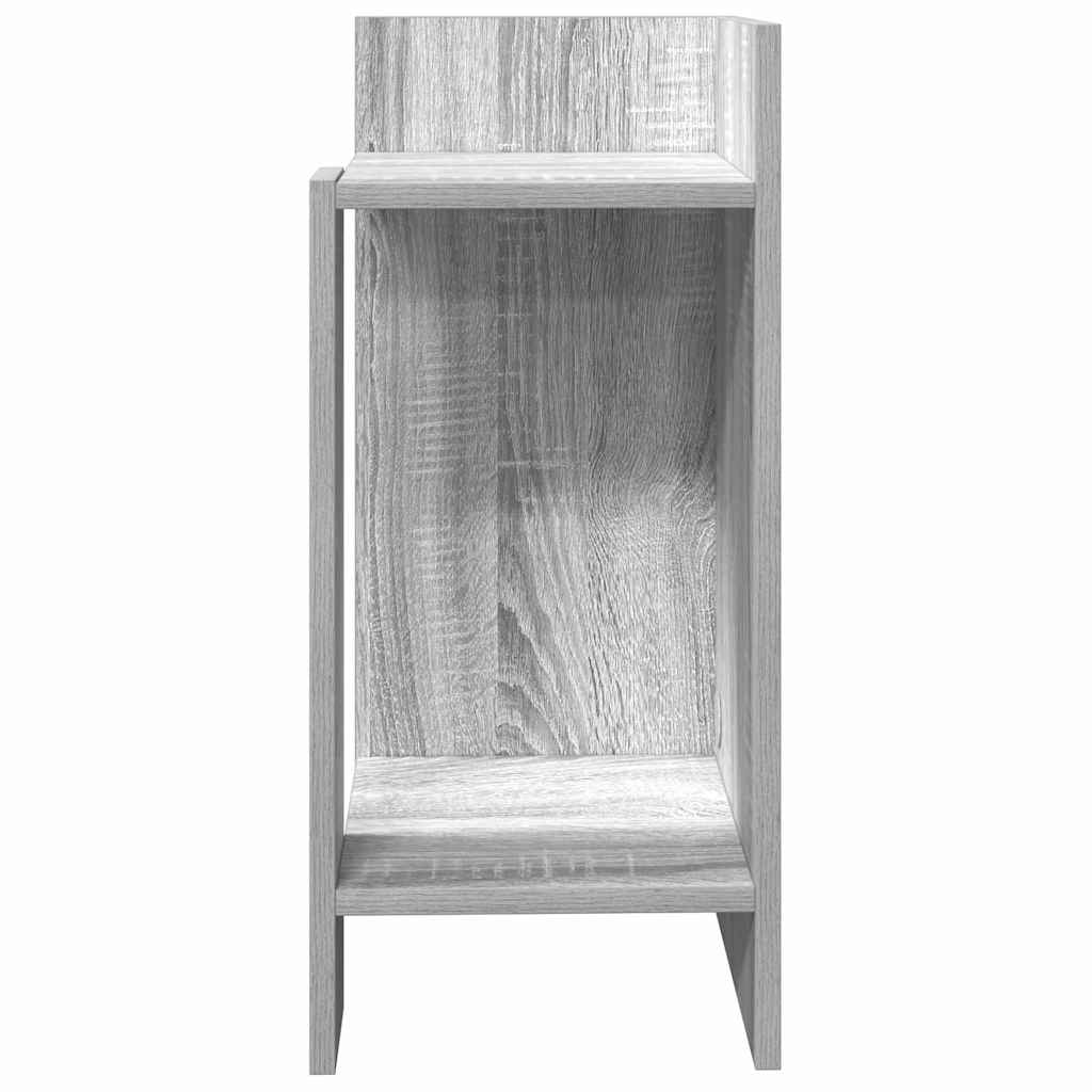 vidaXL Τραπεζάκια 2 τεμ. με ράφι Γκρι Sonoma 25,5x27x60 εκ.