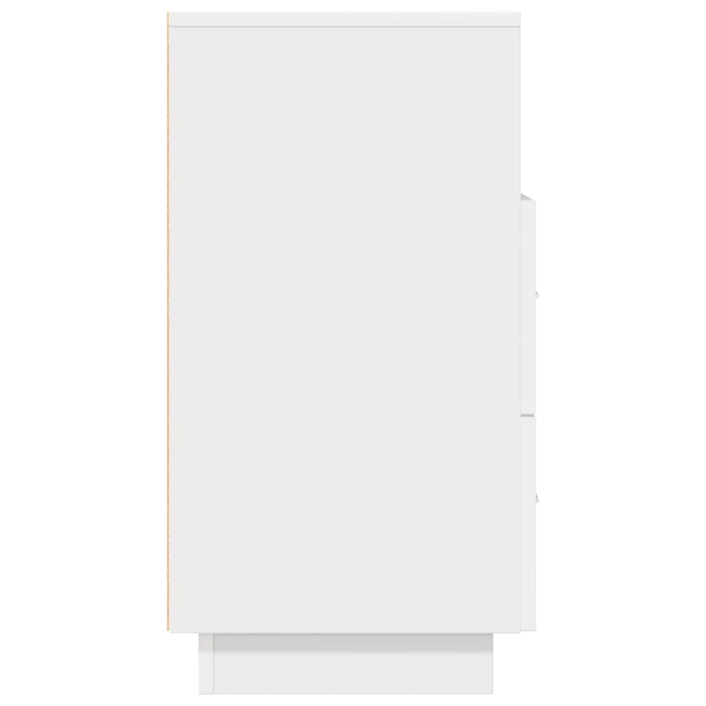 vidaXL Κομοδίνα 2 τμχ με 2 συρτάρια Λευκό 36x36x68 cm