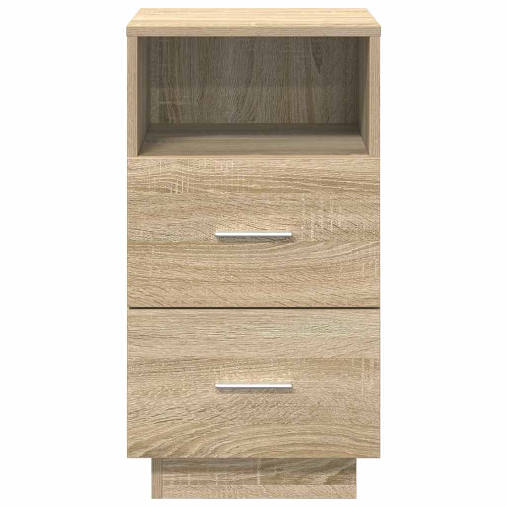 vidaXL Κομοδίνα 2 τεμάχια με 2 συρτάρια Sonoma Δρυς 36x36x68 εκ.
