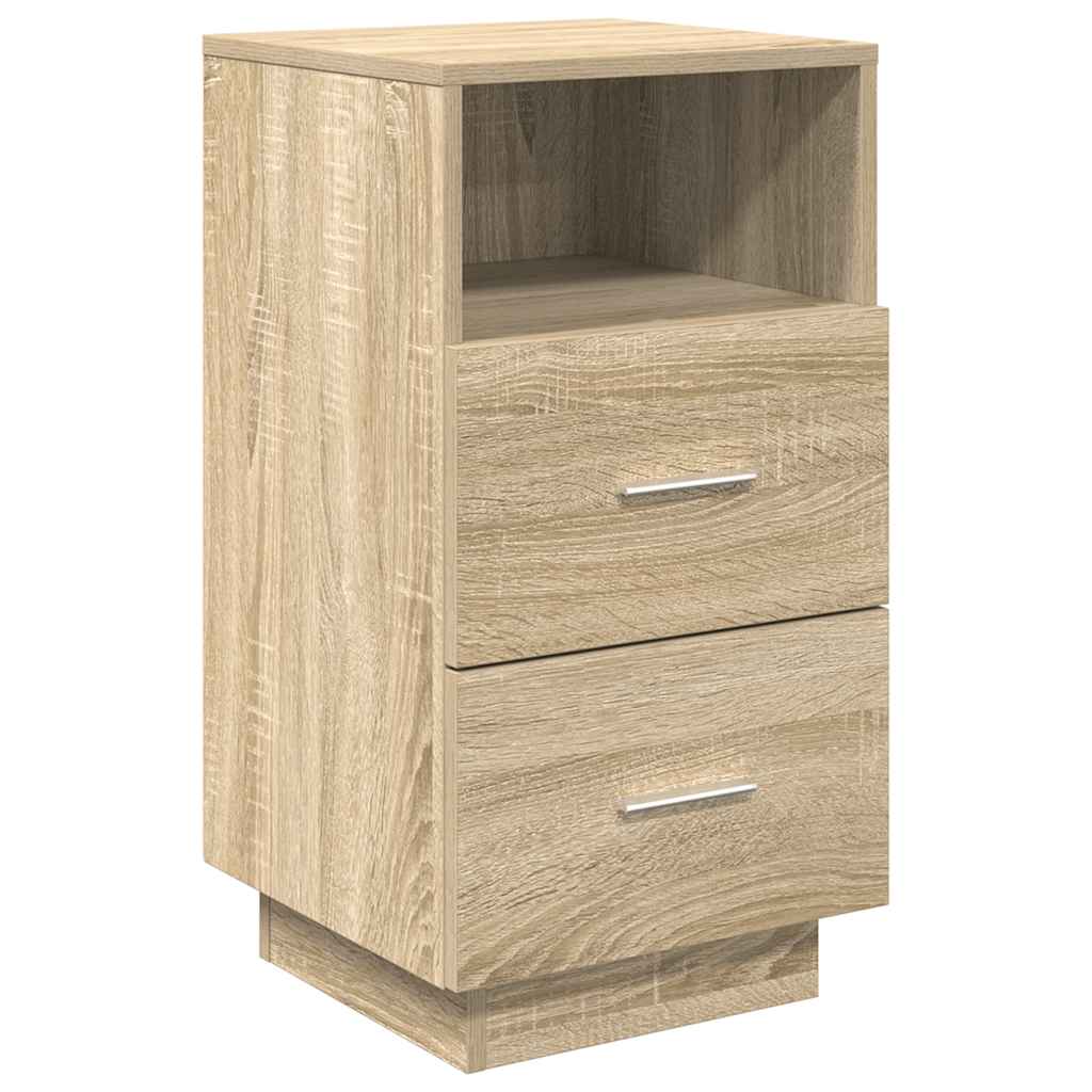 vidaXL Κομοδίνα 2 τεμάχια με 2 συρτάρια Sonoma Δρυς 36x36x68 εκ.