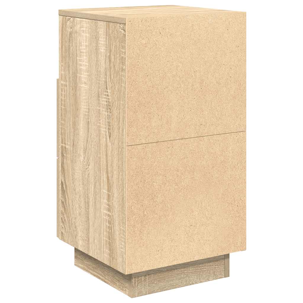 vidaXL Κομοδίνα 2 τεμάχια με 2 συρτάρια Sonoma Δρυς 36x36x68 εκ.