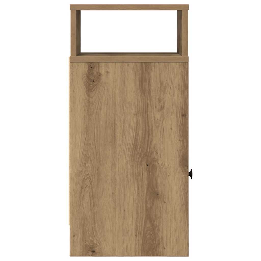 vidaXL Κομοδίνα 2 τεμ. με Συρτάρι Artisan Oak 25x31x66 εκ.