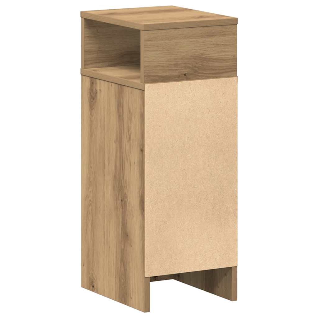 vidaXL Κομοδίνα 2 τεμ. με Συρτάρι Artisan Oak 25x31x66 εκ.