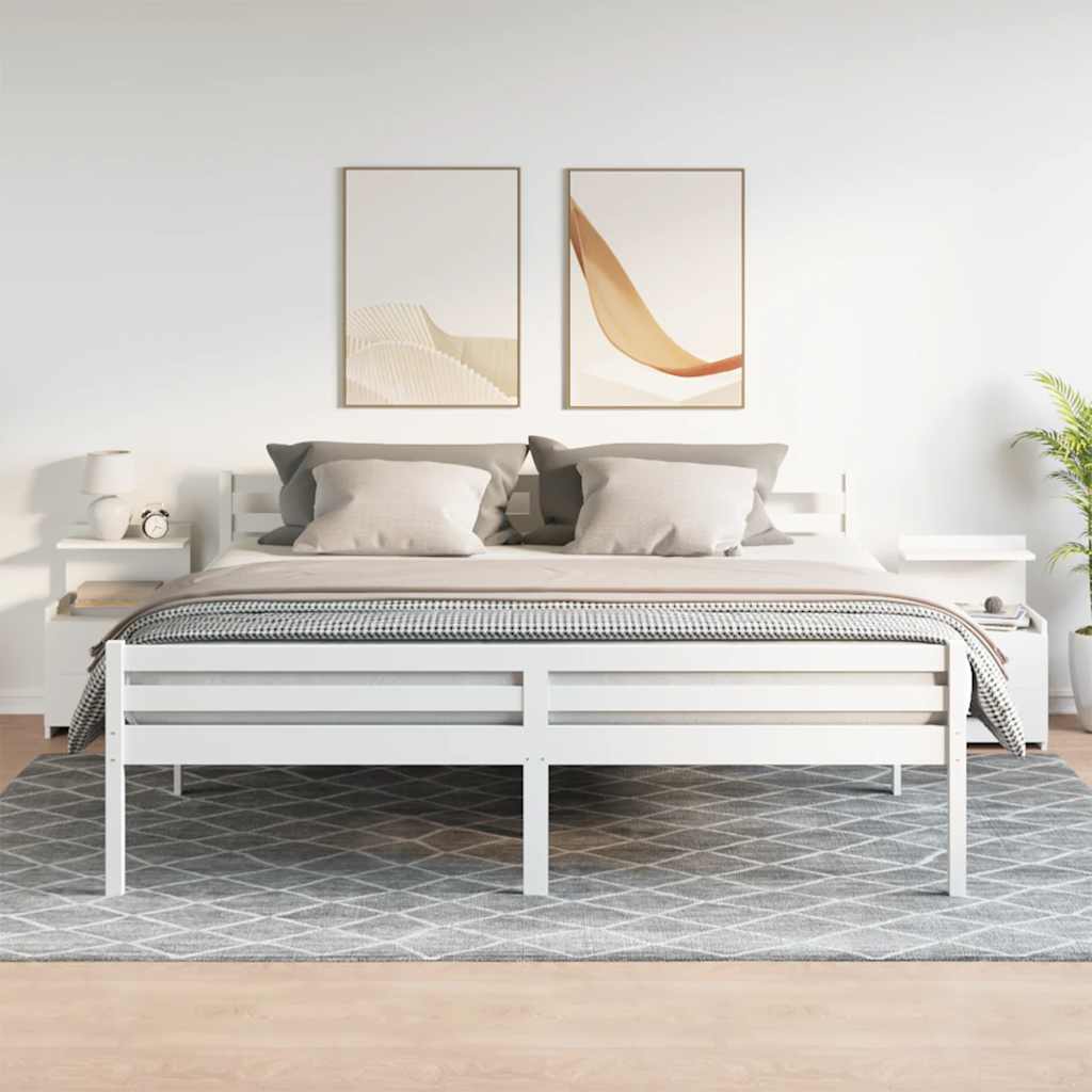 vidaXL Κομοδίνα 2 τεμ. με 2 Συρτάρια Λευκά 40x36,5x62 εκ.