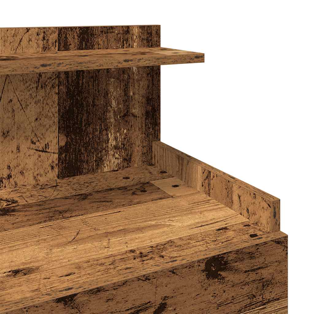 vidaXL Κομοδίνα 2 τεμ. με 2 Συρτάρια από Παλιό Ξύλο 40x36,5x62 εκ.