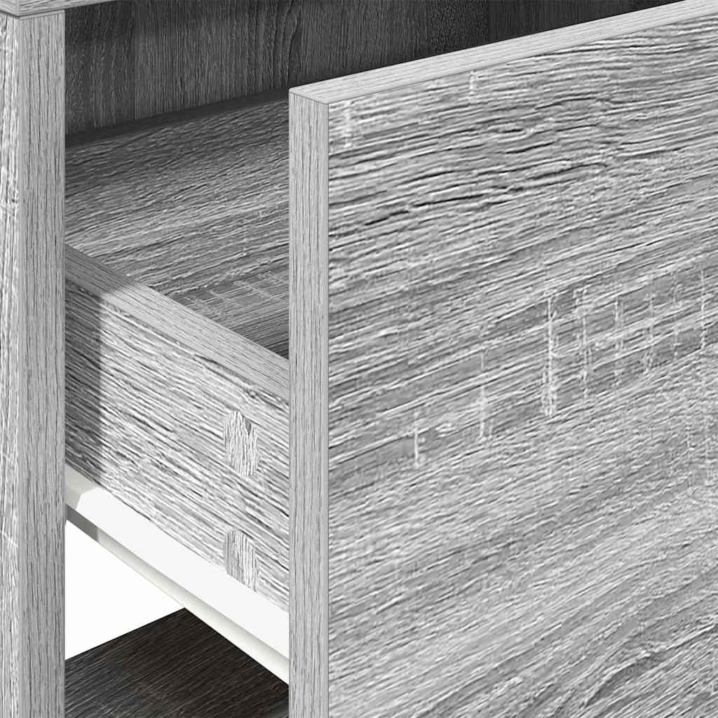 vidaXL Κομοδίνο με συρτάρι Γκρι Sonoma 51x31x47 εκ.