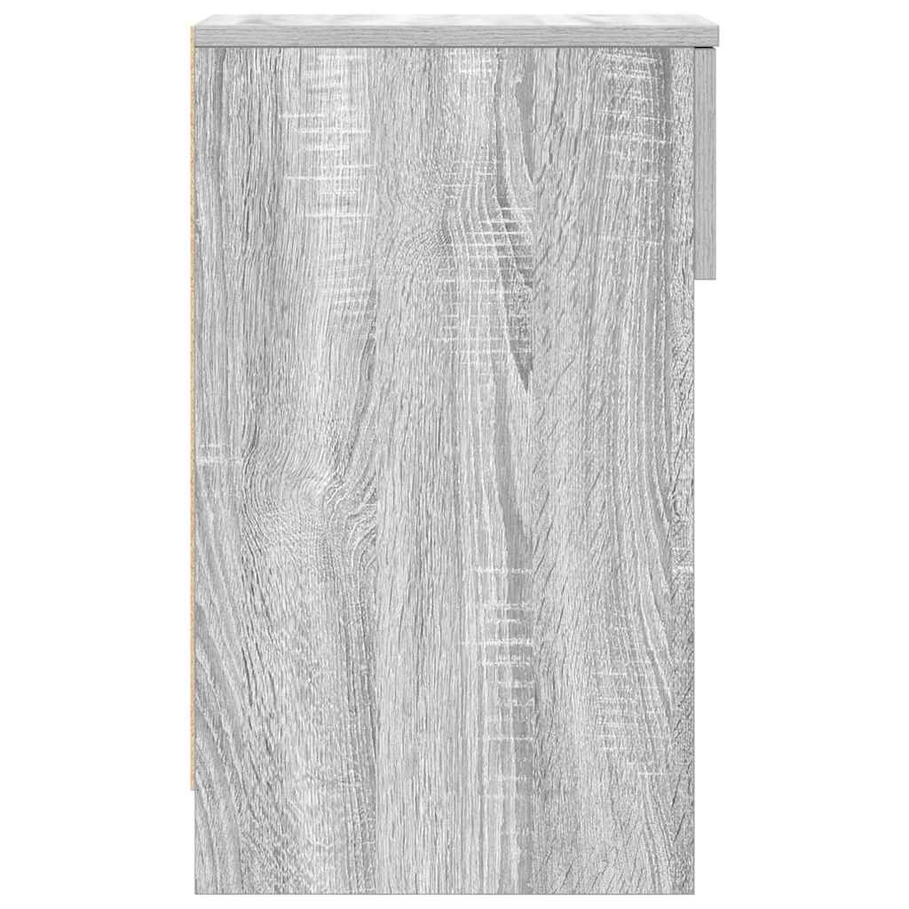 vidaXL Κομοδίνο με συρτάρι Γκρι Sonoma 20x36x60 εκ.