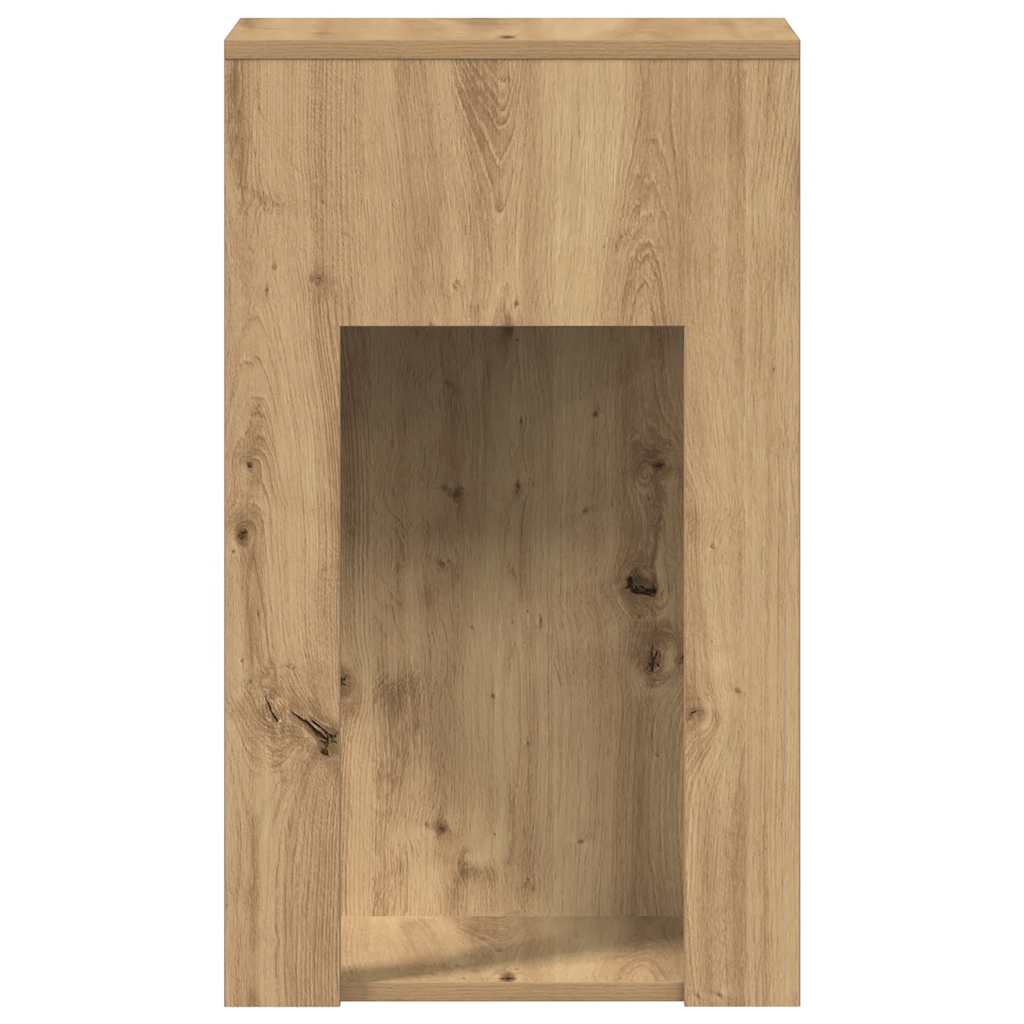 vidaXL Βάση πύργου υπολογιστή με συρτάρι Αρτισιανή Δρυς 30x44x74 εκ.