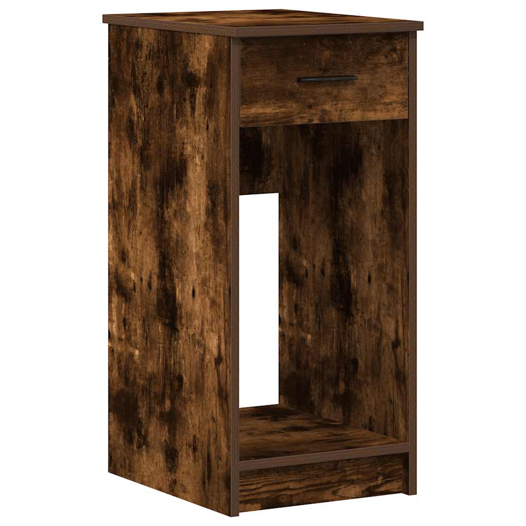 vidaXL Βάση πύργου υπολογιστή με συρτάρι Καπνιστή Δρυς 35x45x77 εκ.