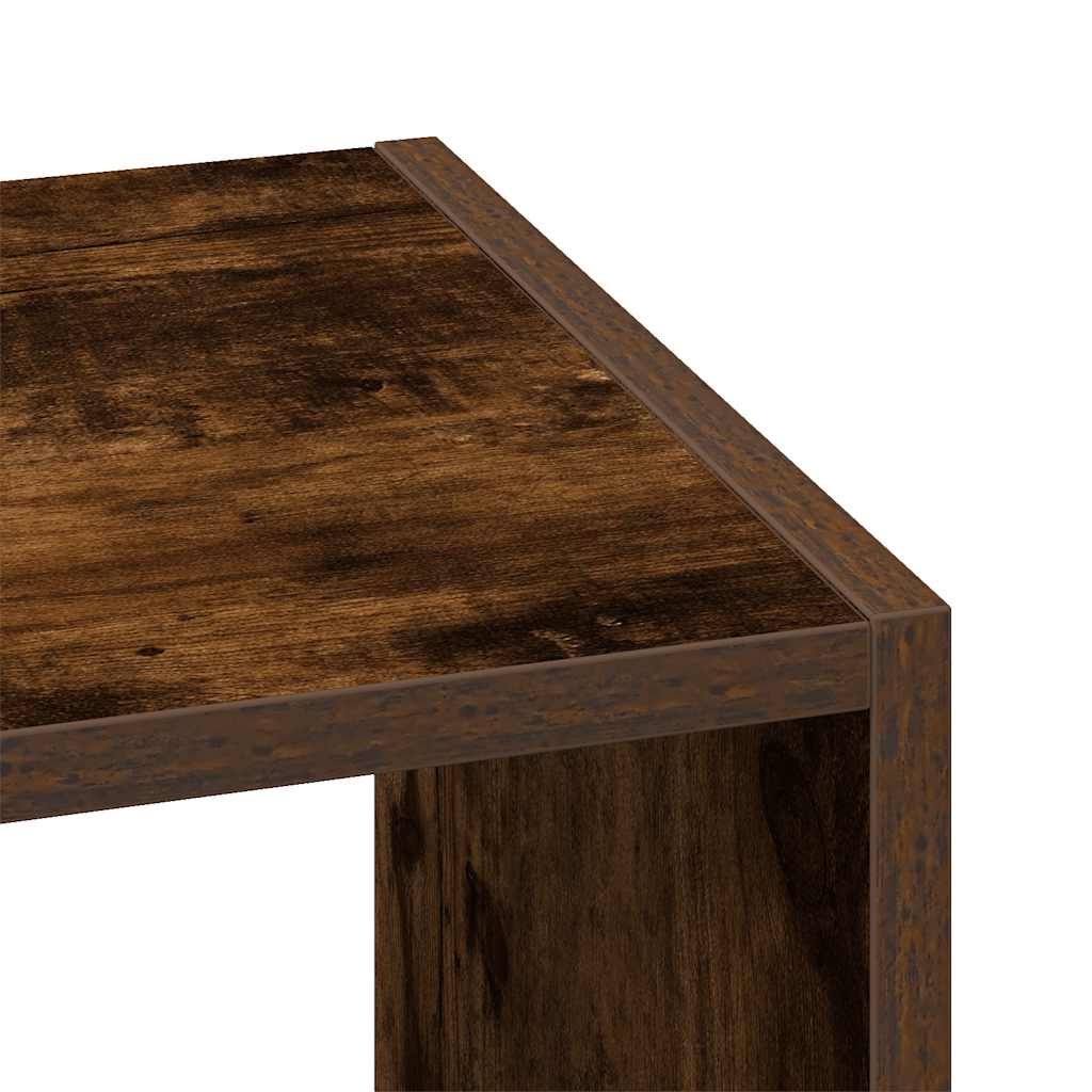 vidaXL Βιβλιοθήκες 2 τεμ. Στοιβαζόμενα Καπνιστή Δρυς 30x30x80 εκ.