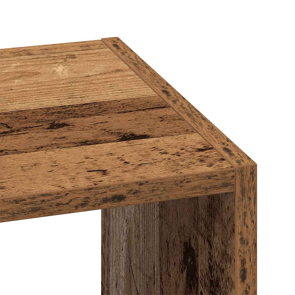 vidaXL Βιβλιοθήκες 2 τεμ. Στοιβαζόμενα Όψη Παλαιού Ξύλου 30x30x80 εκ.