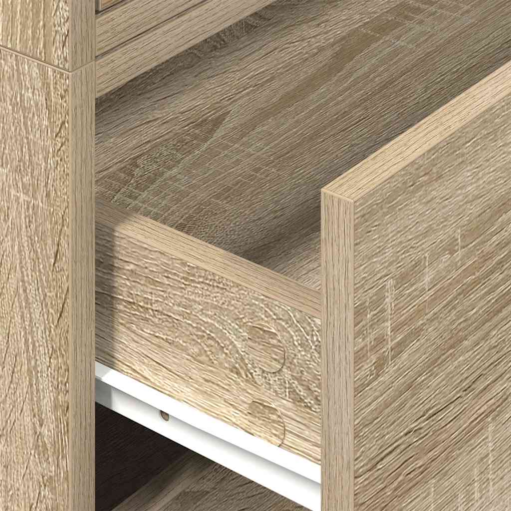 vidaXL Ντουλάπια με 4 συρτάρια 2 τεμ. Sonoma Δρυς 60x31x40 εκ.