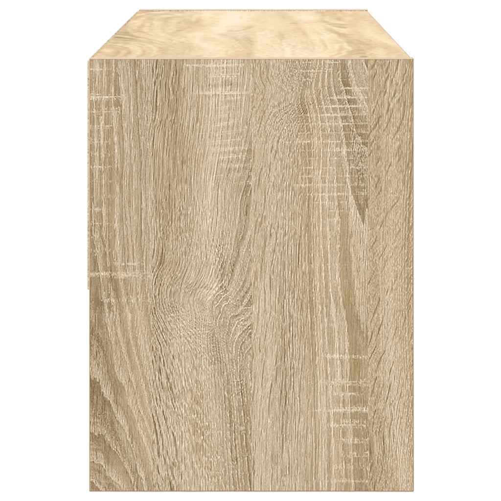 vidaXL Ράφι παπουτσιών στοιβαζόμενο Sonoma Oak 89,5x30x40 cm