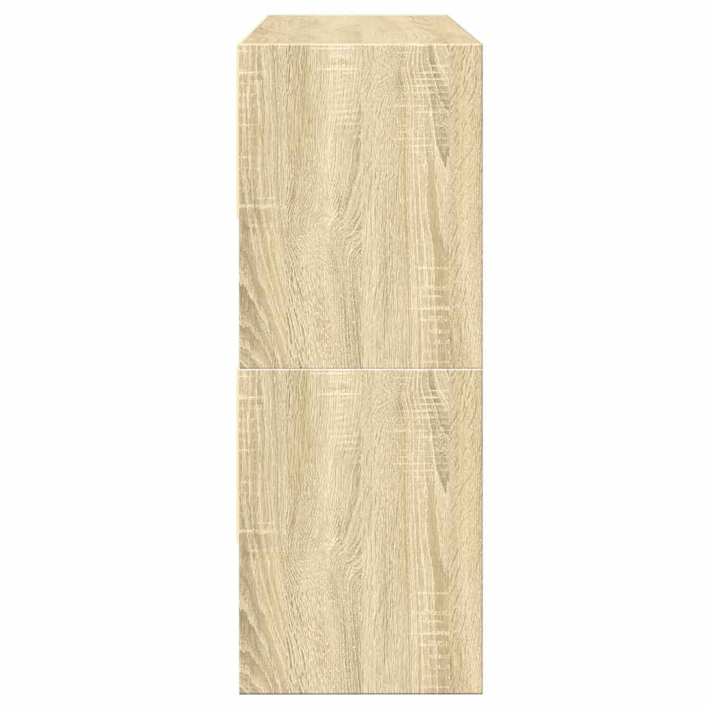 vidaXL Ράφια παπουτσιών 2 τμχ στοιβαζόμενα Sonoma Oak 89,5x30x40 cm