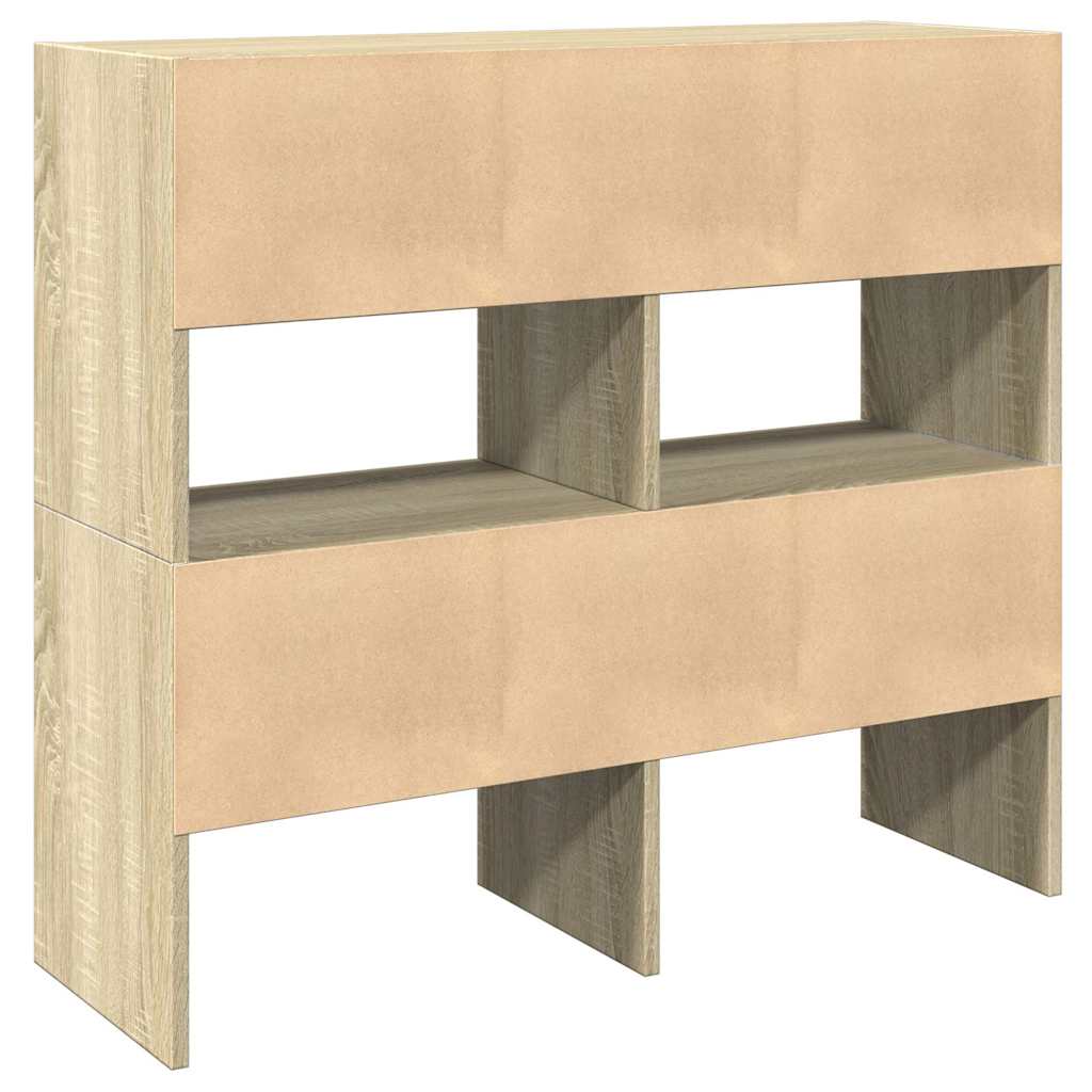 vidaXL Ράφια παπουτσιών 2 τμχ στοιβαζόμενα Sonoma Oak 89,5x30x40 cm