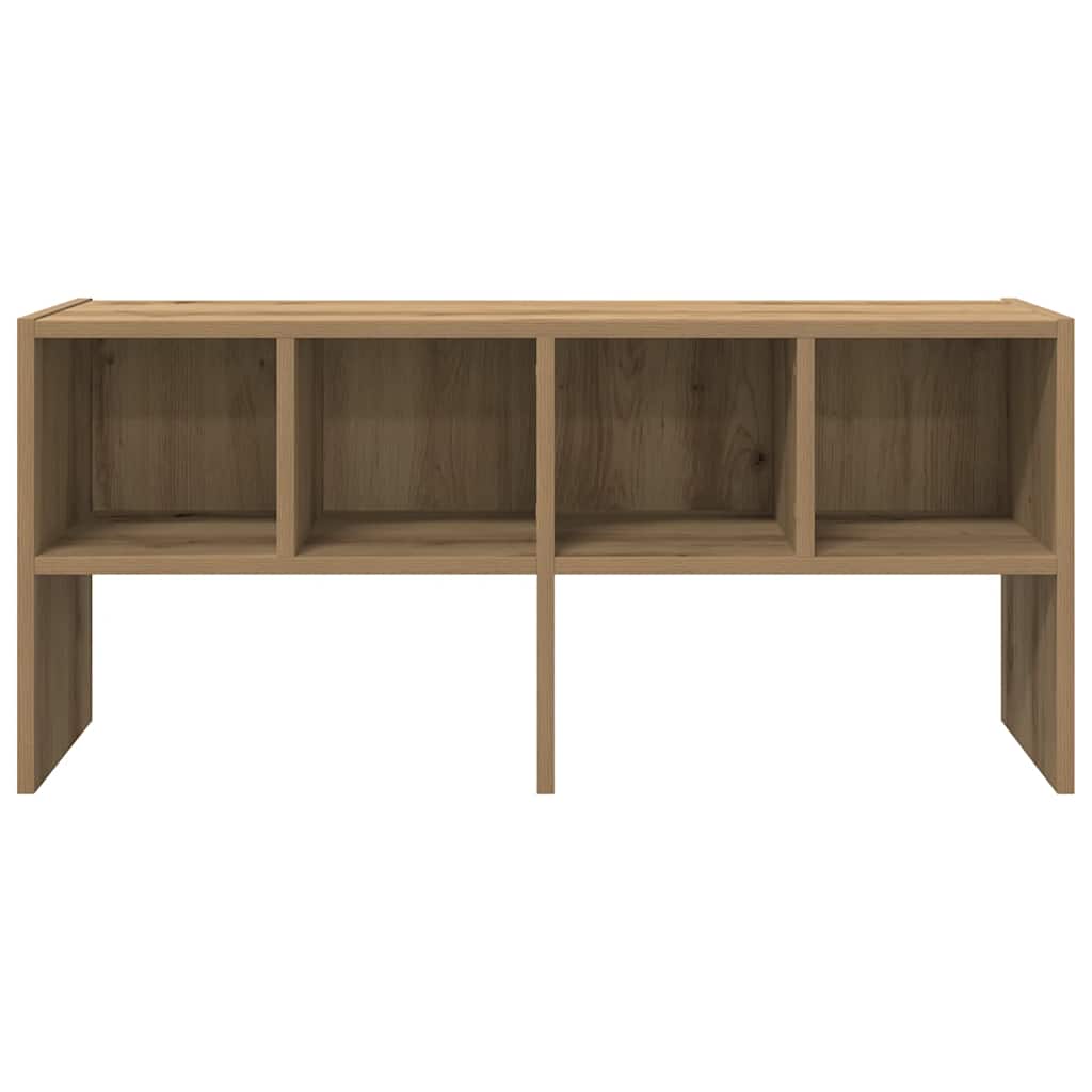 vidaXL Ράφι παπουτσιών στοιβαζόμενο Artisan Oak 89,5x30x40 cm
