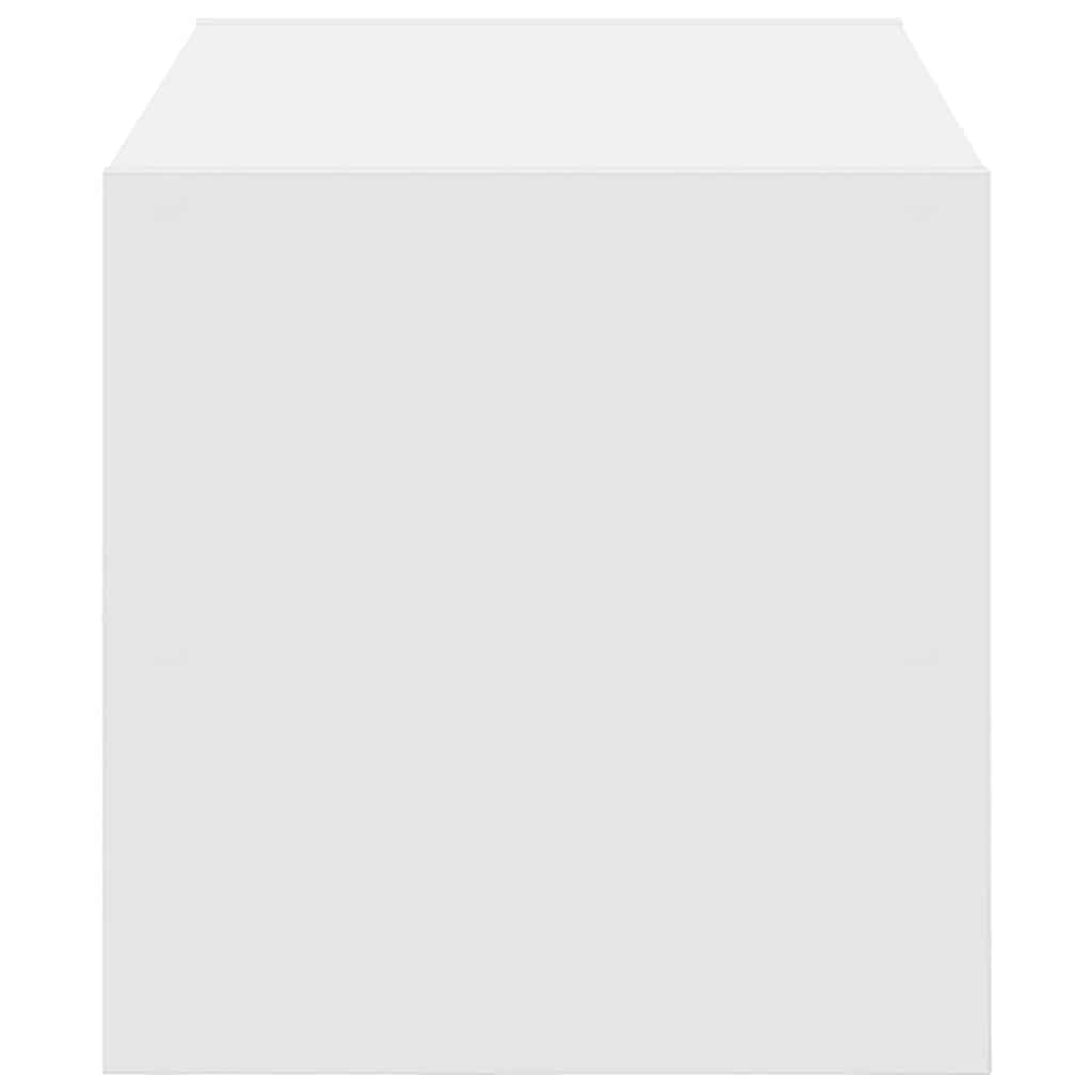 vidaXL Ράφι παπουτσιών στοιβαζόμενο λευκό 60x30x30,5 cm