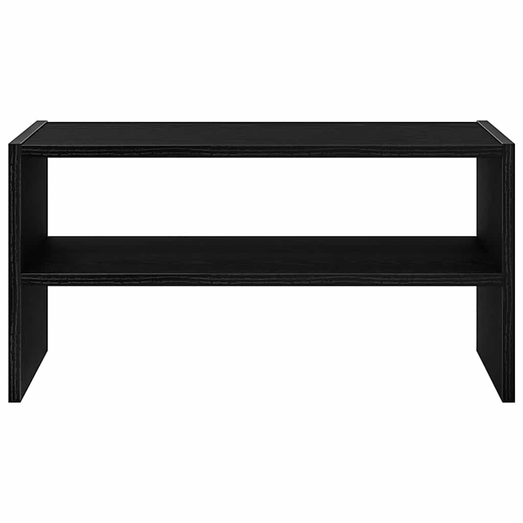 vidaXL Ράφι παπουτσιών στοιβαζόμενο Μαύρη βελανιδιά 60x30x30,5 cm