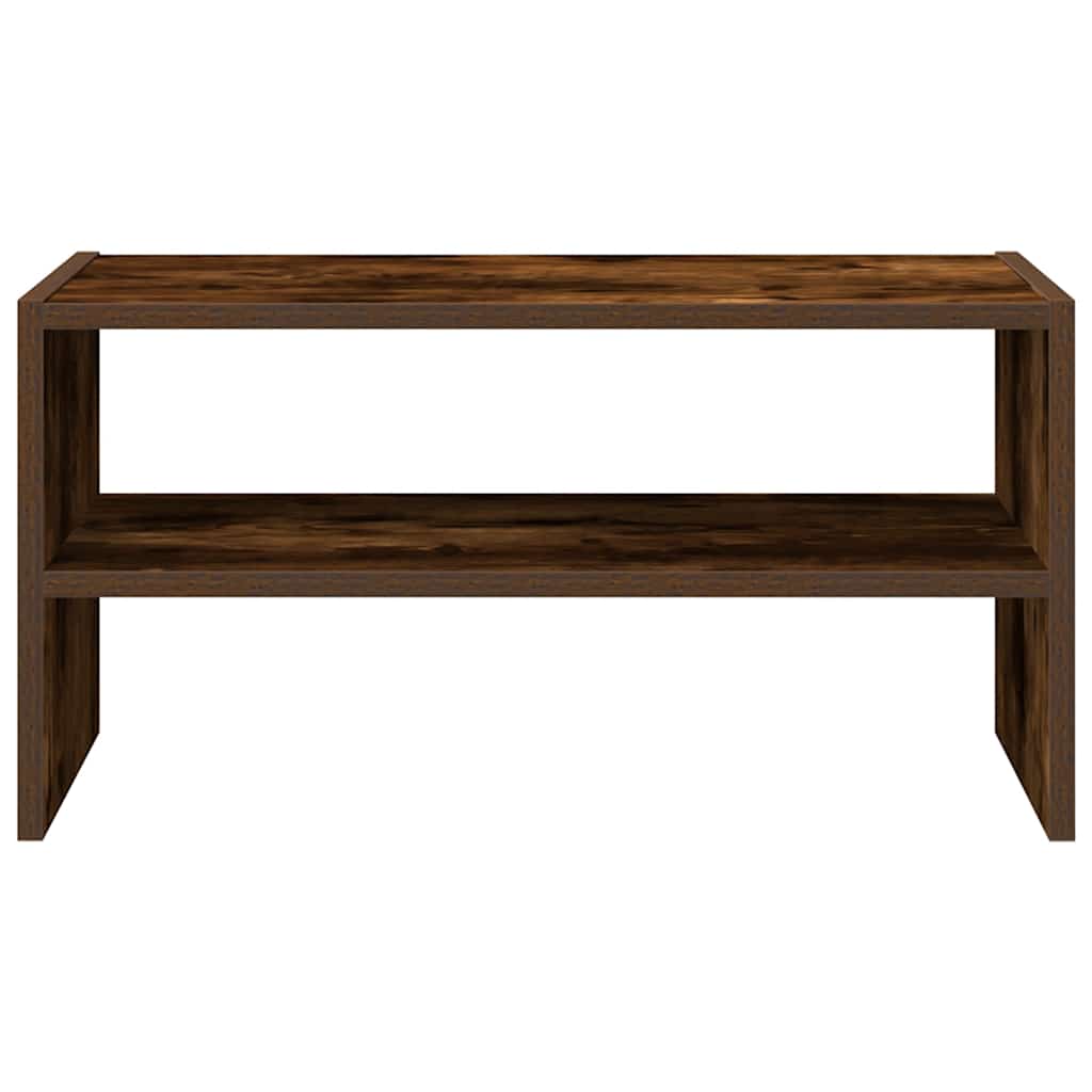 vidaXL Ράφι παπουτσιών στοιβαζόμενο καπνιστή δρυς 60x30x30,5 cm