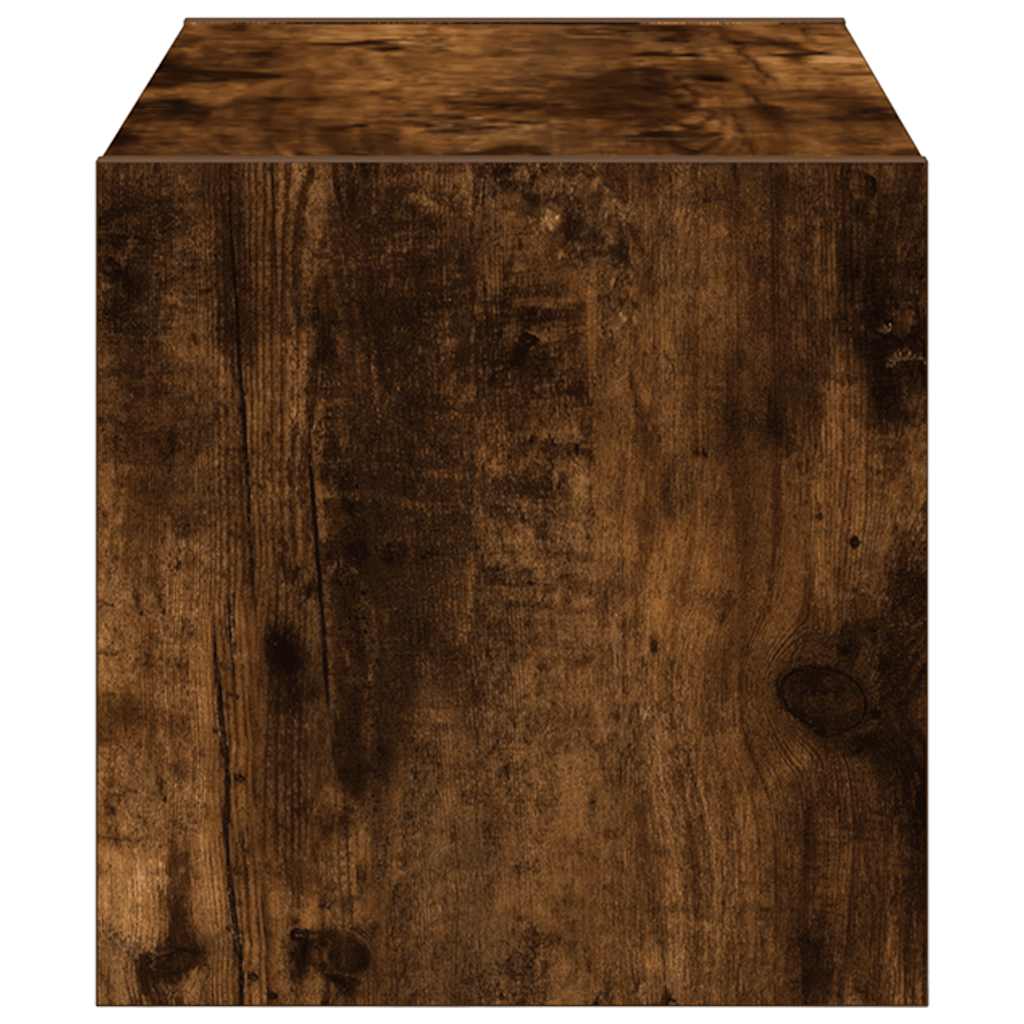 vidaXL Ράφι παπουτσιών στοιβαζόμενο καπνιστή δρυς 60x30x30,5 cm