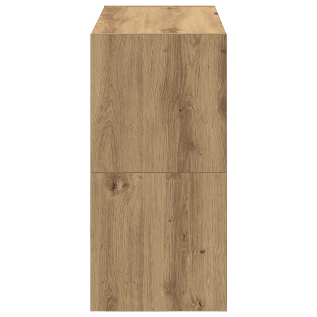 vidaXL Ράφια παπουτσιών 2 τμχ στοιβαζόμενα Artisan Oak 60x30x30,5 cm