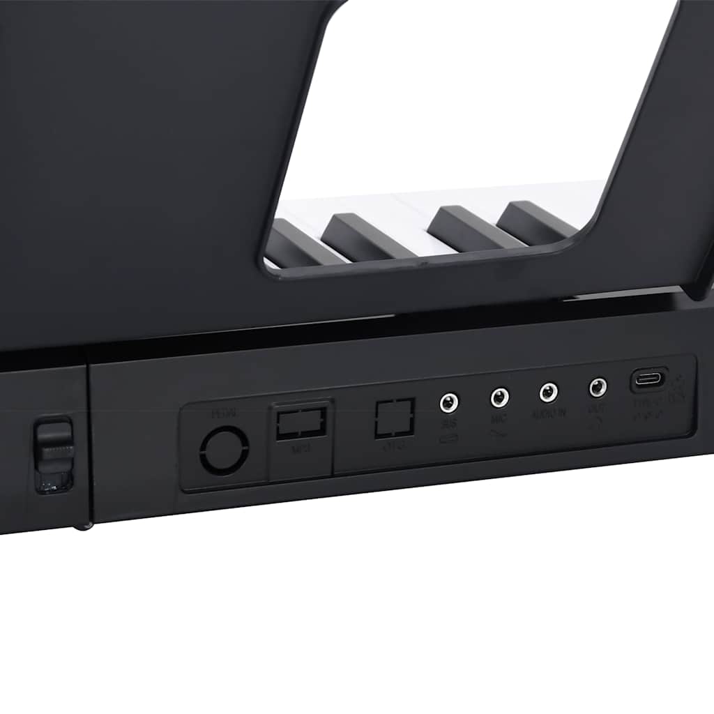 vidaXL 88 πλήκτρα πιάνο ηλεκτρικό πληκτρολόγιο με μουσική βάση