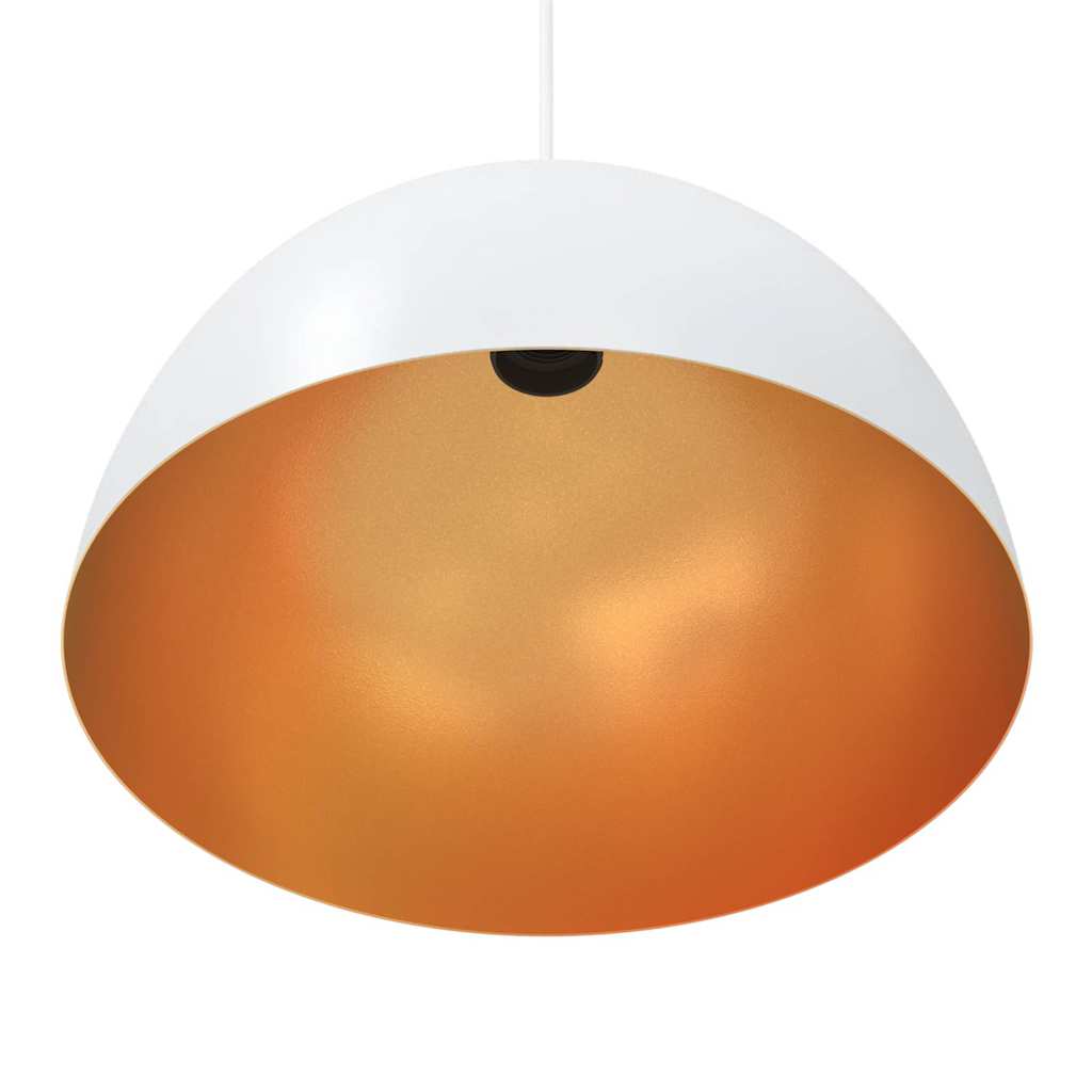 vidaXL Κρεμαστό φωτιστικό ρυθμιζόμενου ύψους E27 Ø 22 cm Μεταλλικό