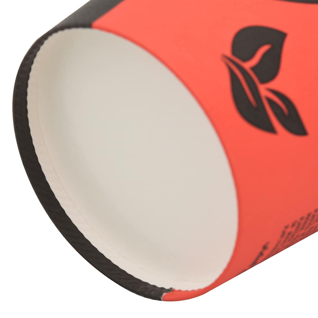 vidaXL Χάρτινα κύπελλα καφέ 1000 τεμάχια 16oz 400ml Κόκκινο και μαύρο