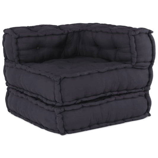 vidaXL Modular Pouffe Anthracite 70x70x54 ύφασμα