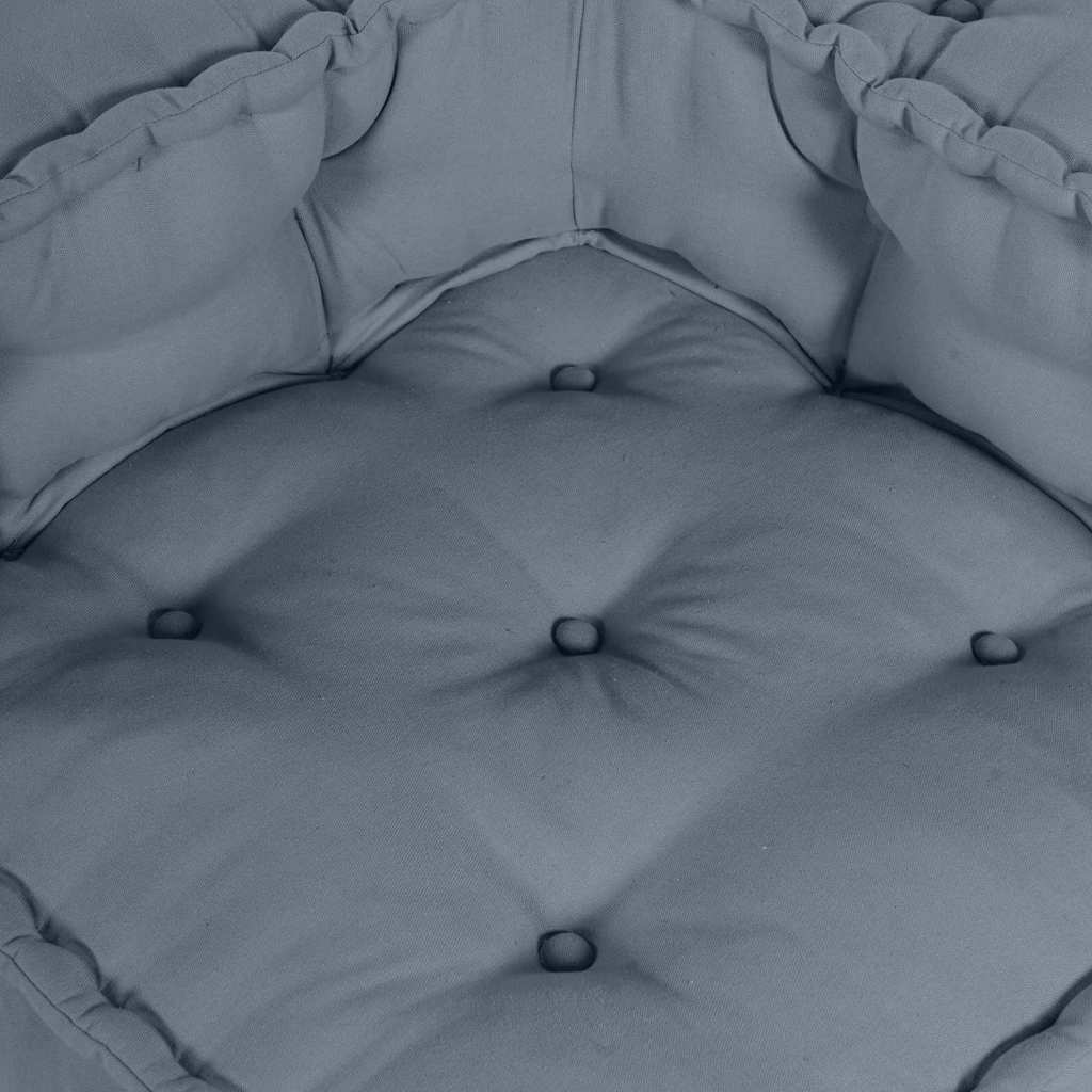 vidaXL Αρθρωτός Καναπές 3 pcs Γκρι 140 x 70 x 36 εκ ύφασμα