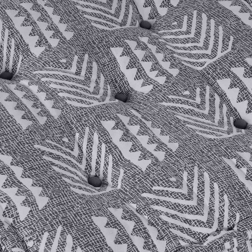 vidaXL Μοντέρνος καναπές Εκτύπωση Γκρι 70 x 70 x 36 εκ ύφασμα