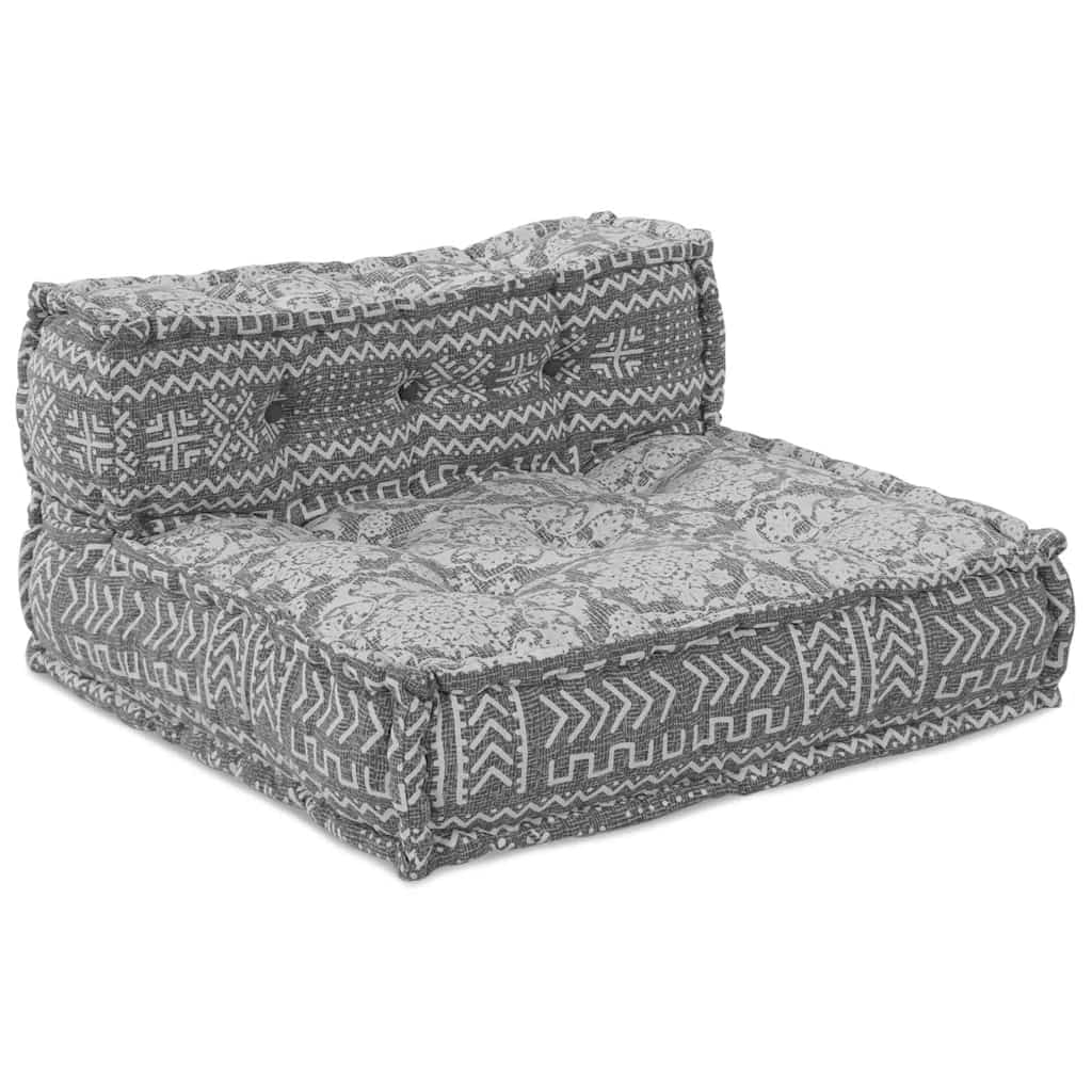 vidaXL Αρθρωτός Καναπές Γεωμετρικό Ανοιχτό γκρι 70 x 70 x 54 εκ ύφασμα