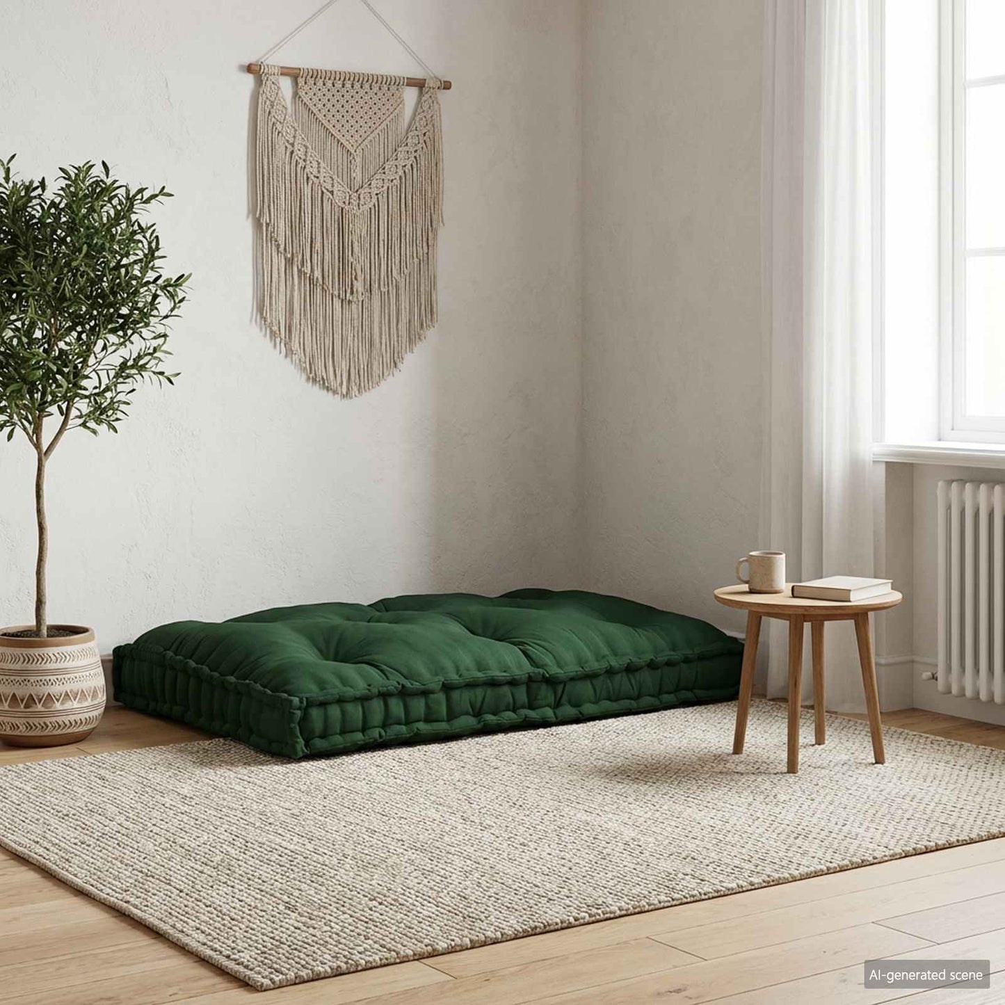 vidaXL Μαξιλάρι για καναπέ παλέτας Πράσινο 120 x 80 x 12 cm Ύφασμα