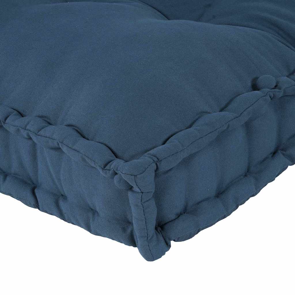 vidaXL Μαξιλάρι για καναπέ παλέτας 3 pcs Ύφασμα Ινδικο