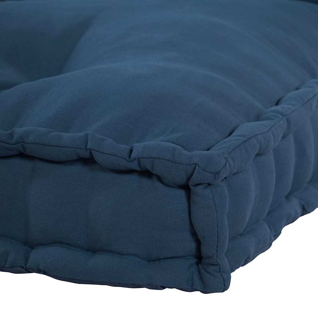 vidaXL Μαξιλάρι για καναπέ παλέτας 2 pcs Ινδικο 120 x 80 x 38 εκ.